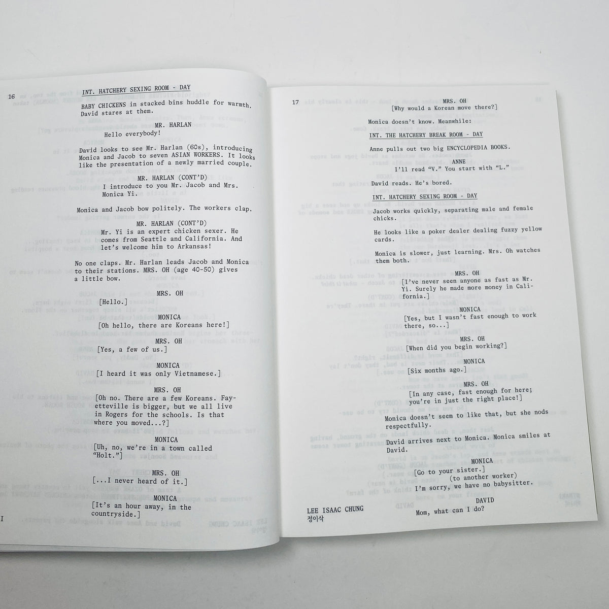 Minari Screenplay Book