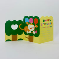 Monkey Surprise Fold Out Card - Wrap Card