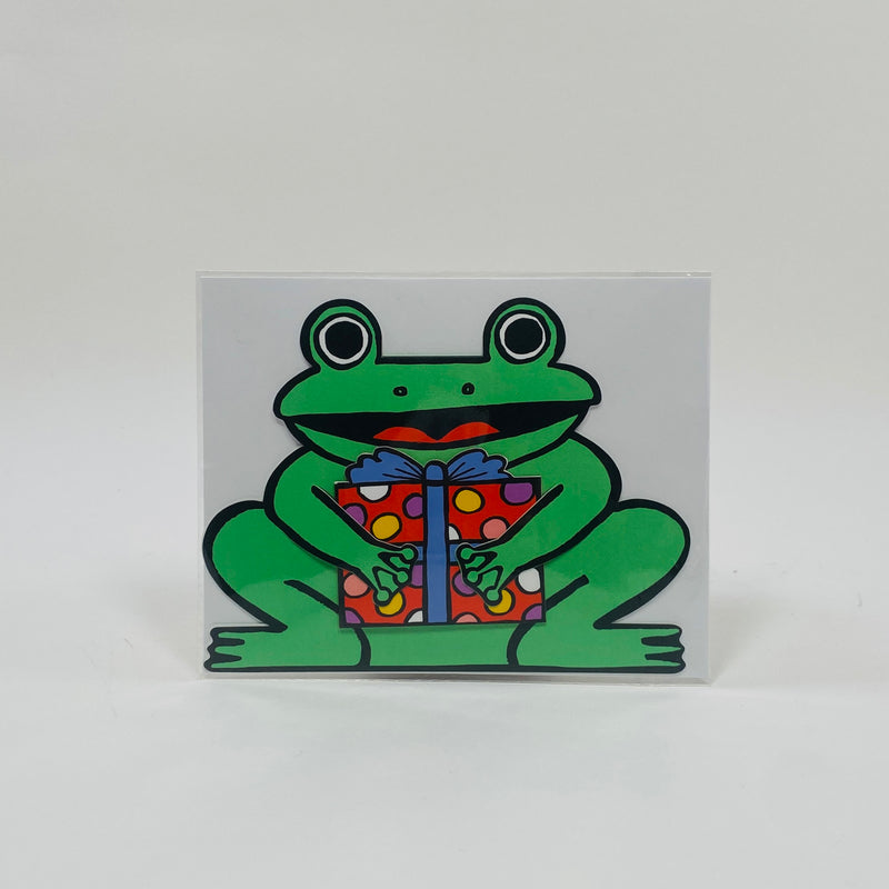 Frog with Mini Card - Wrap Card