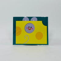 Mouse in Cheese Fold Out Card - Wrap Card