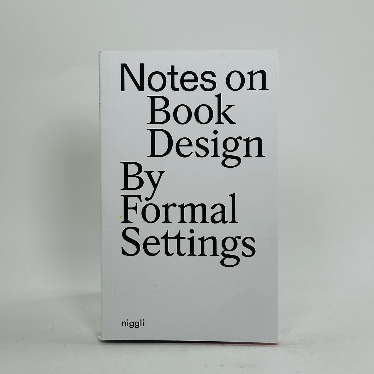 Notes on Book Design