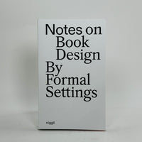 Notes on Book Design