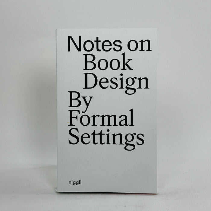 Notes on Book Design