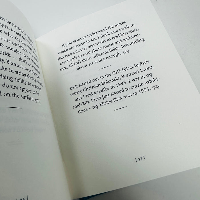 Obrist-isms - Hans Ulrich Obrist