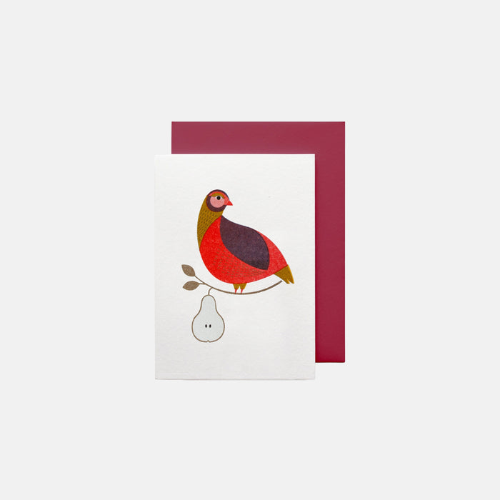Partridge in a Pear Tree- Bobbie Print Christmas Card