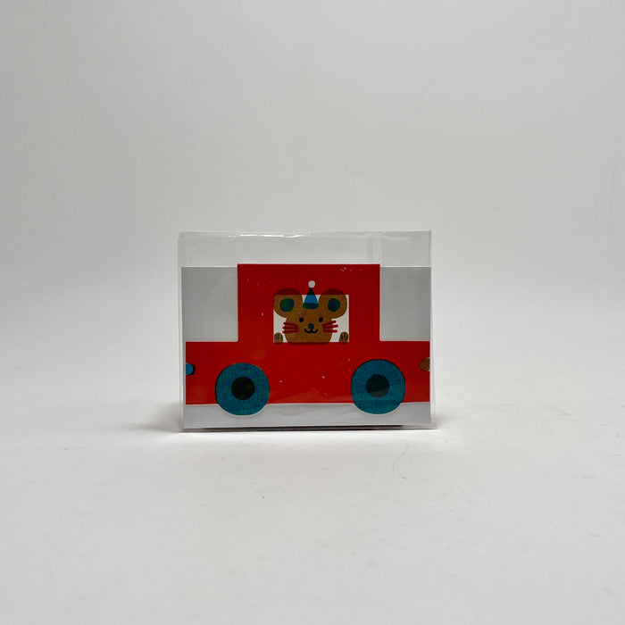 Party Mouse Little Red Car - The Printed Peanut Card