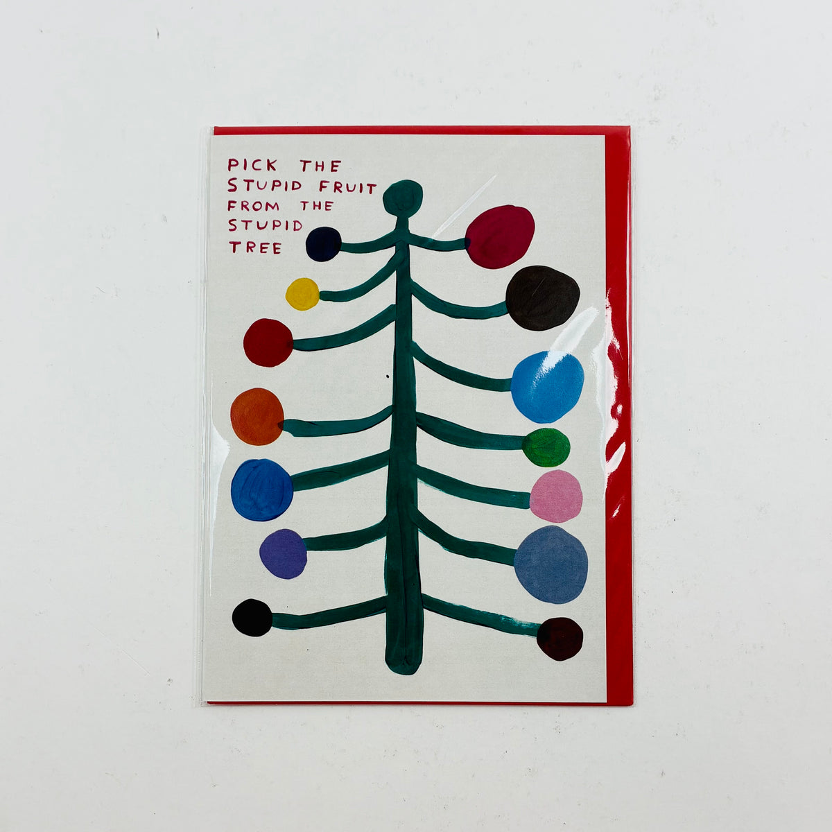 Pick The Stupid Fruit From The Stupid Tree  - David Shrigley Christmas Card