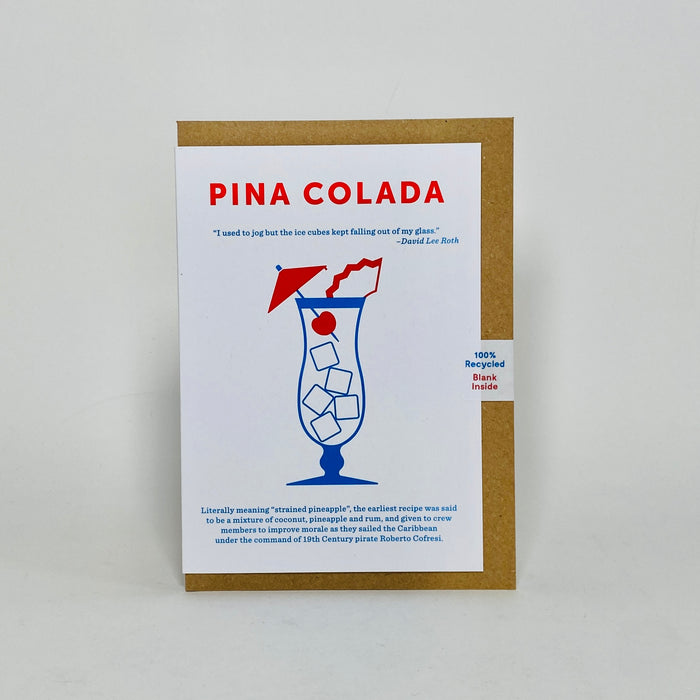 Pina Colada Cocktail - Crispin Finn Card