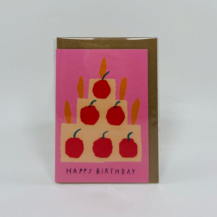Pink Happy Birthday Cake - Rumble Cards
