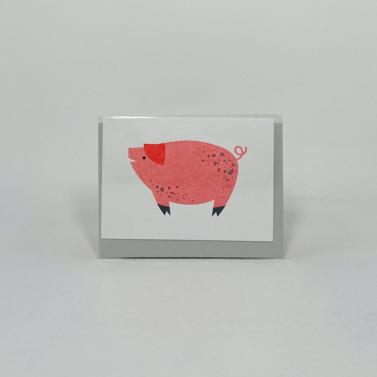 Pink Pig - Bobbie Print Card