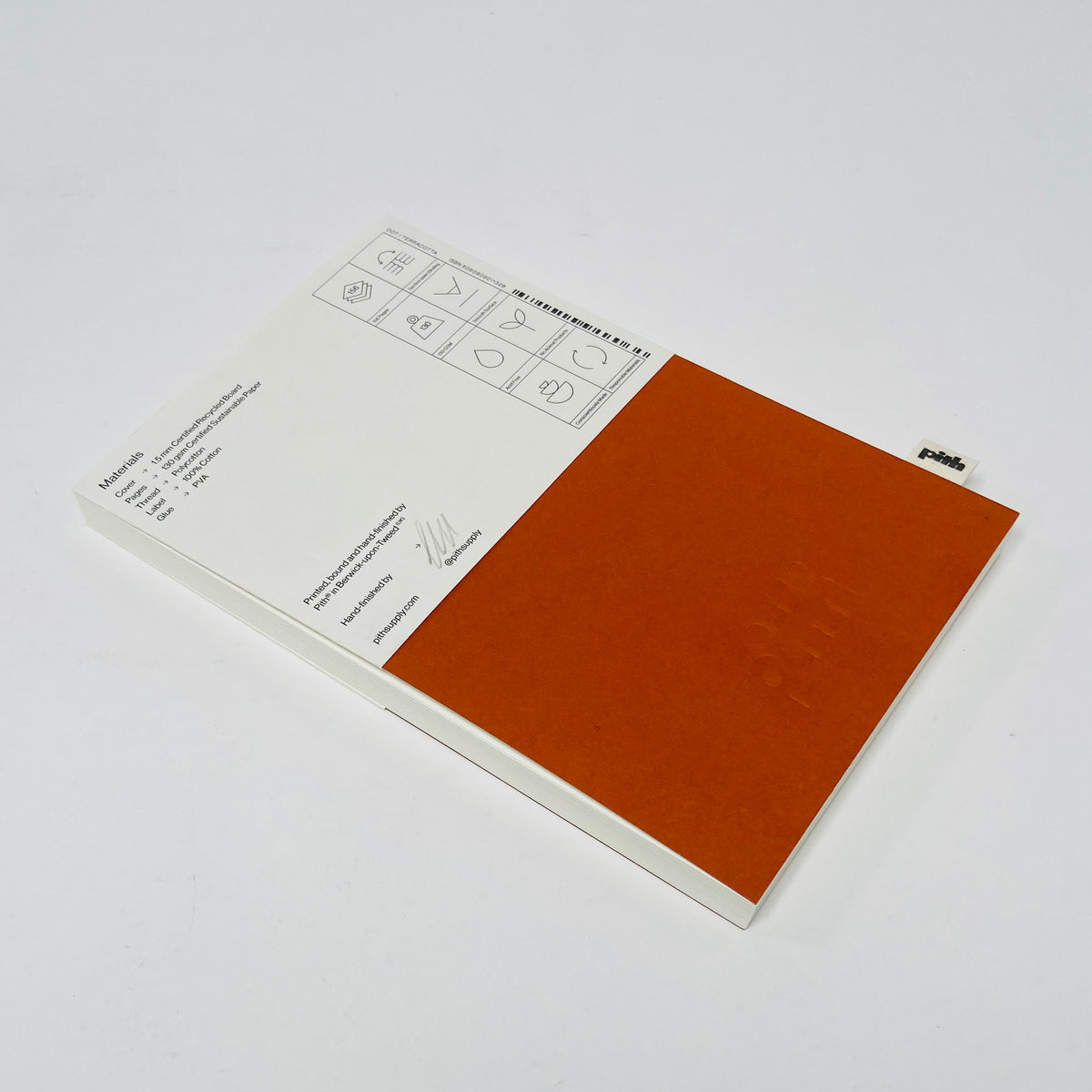 Pith Yuzu Flex Notebook Terracotta - Dot Grid
