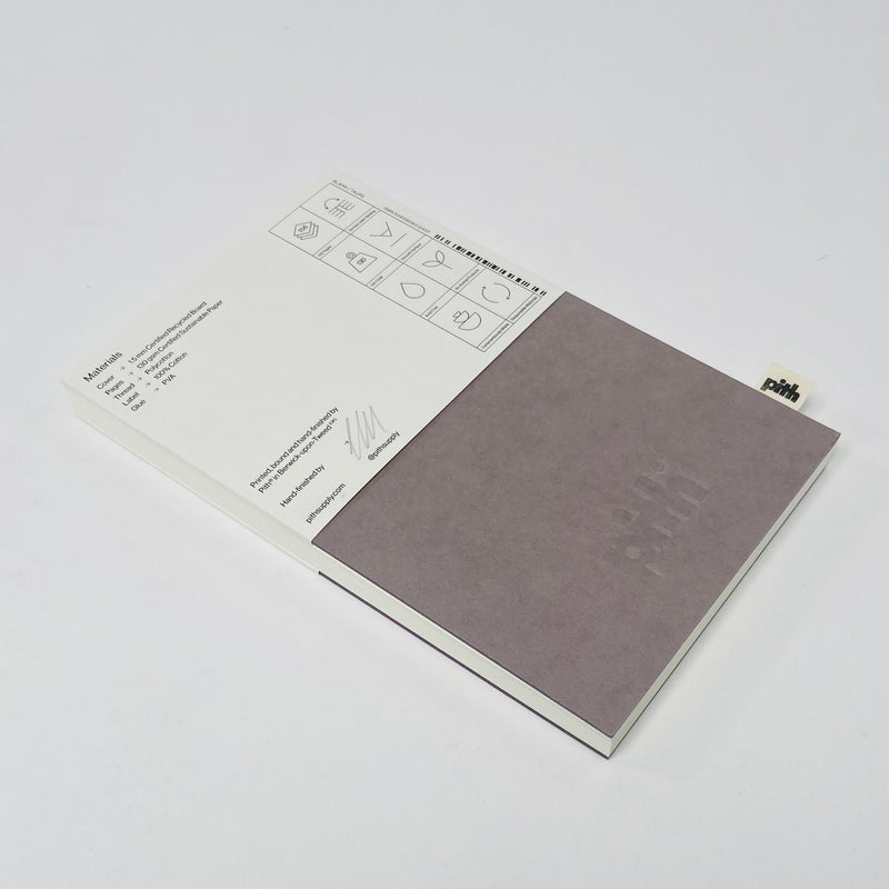 Pith Yuzu Notebook Grey - Blank