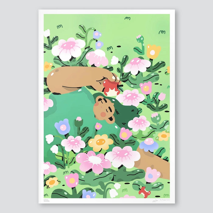 Playful Downtime A3 Print - Poppy Crew x Evermade