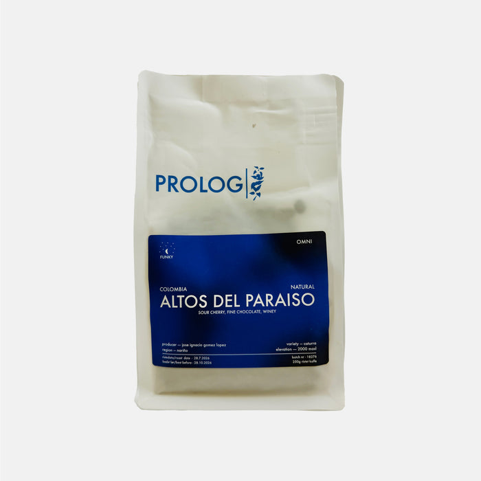 Prolog Coffee - Altos Del Paraiso - Columbia - 250g Bag