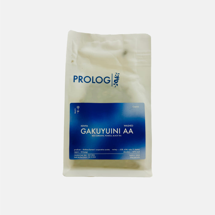 Prolog Coffee - Gakuyuini AA - Kenyan - 250g Bag