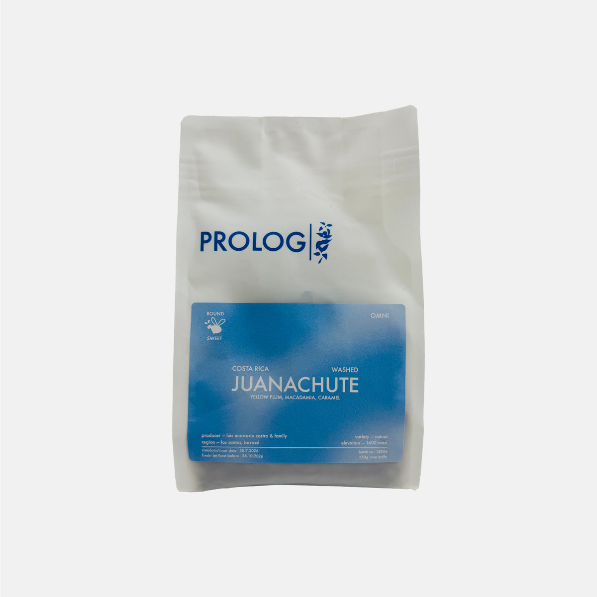 Prolog Coffee - Juanachute - Costa Rica - 250g Bag