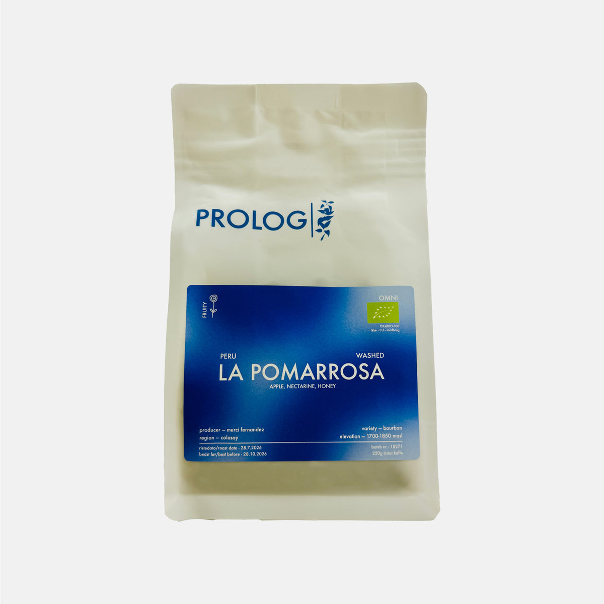 Prolog Coffee - La Pomarrosa Bourbon - Peru - 250g Bag