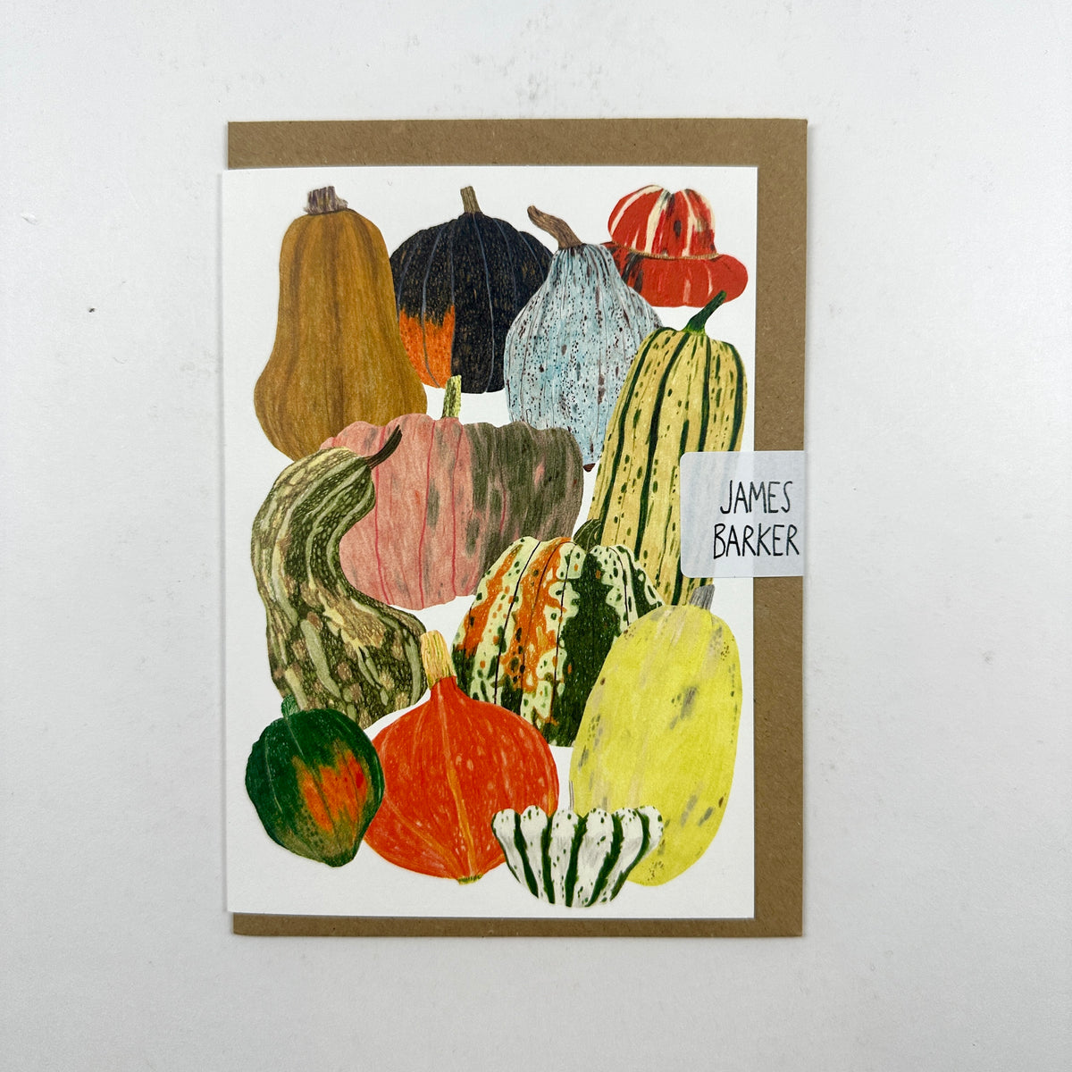 Pumpkin Squash Vegetables - James Barker Card