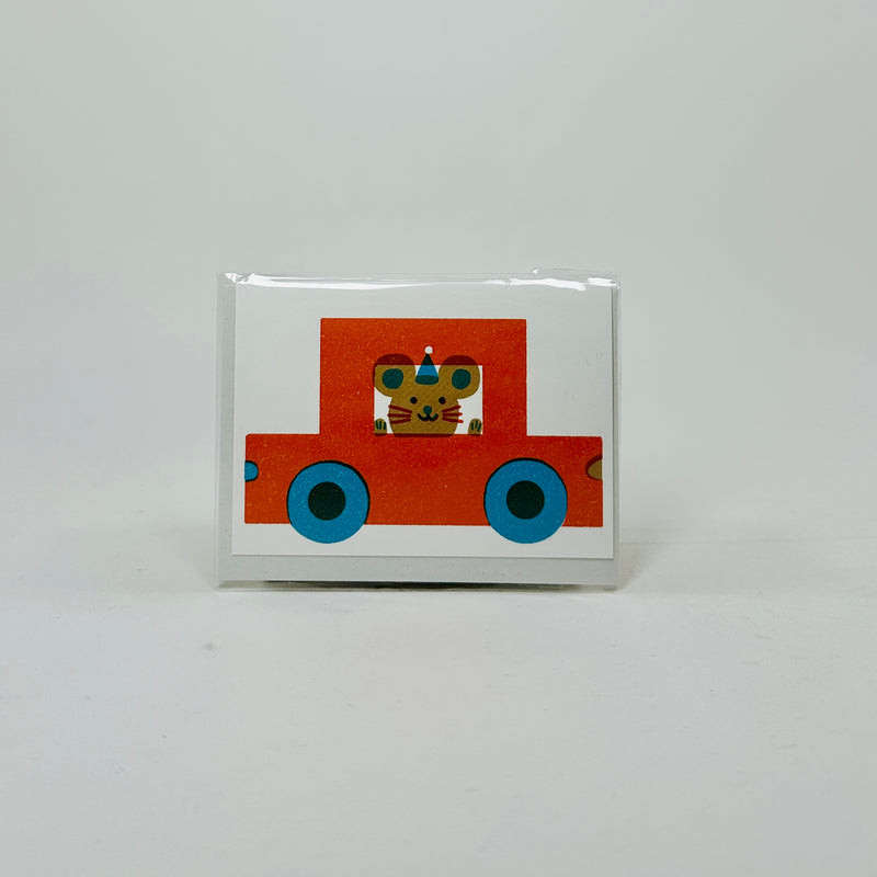 Red Car - The Printed Peanut Card