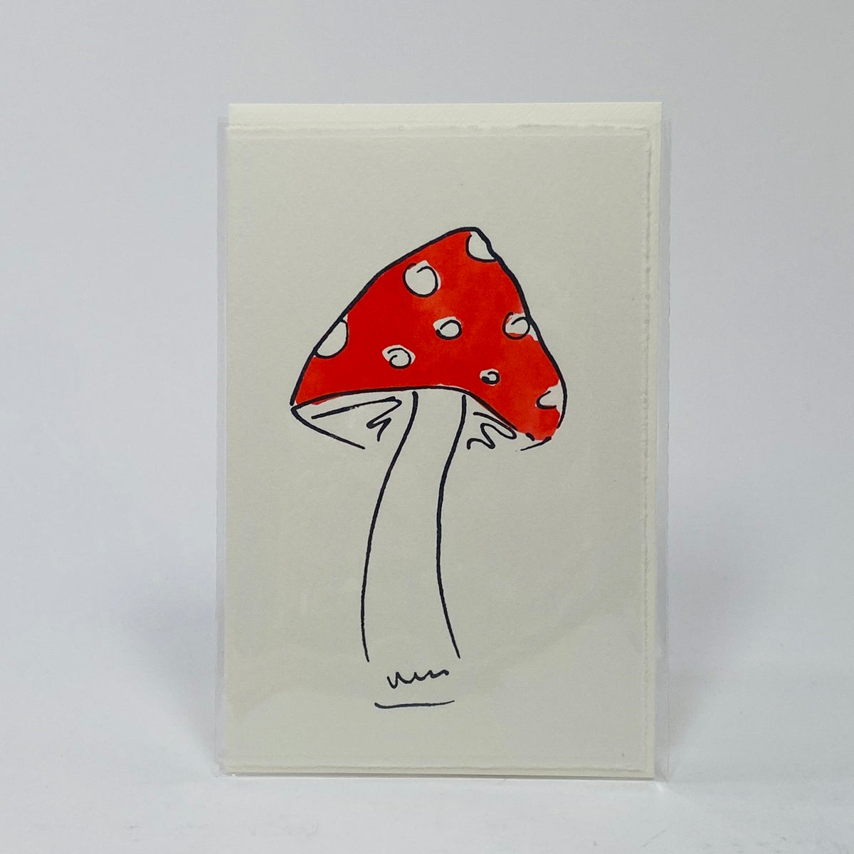 Red Toadstool - Scribble And Daub Card