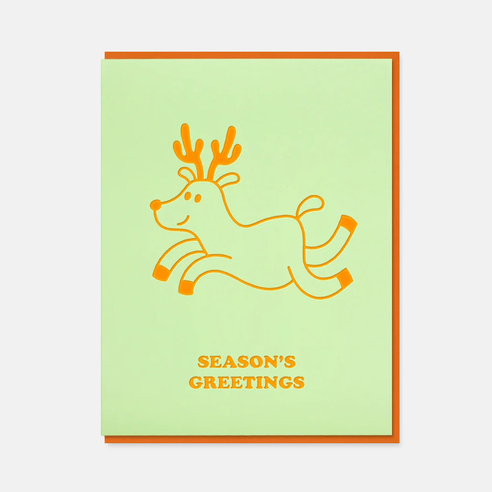 Reindeer - 1973 x Doodles Christmas Card
