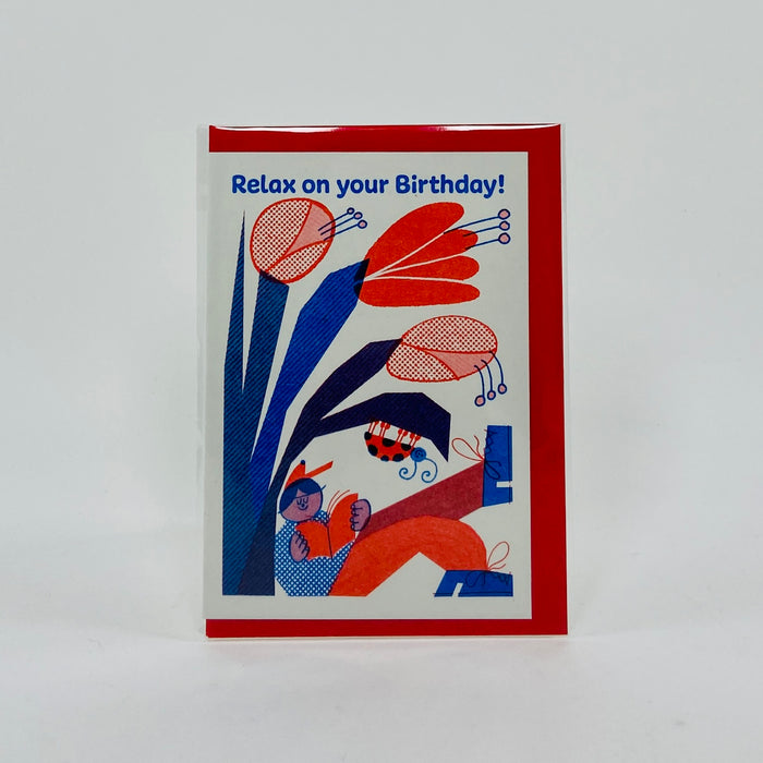 Relax on your Birthday - Rebecca Buchanan Card