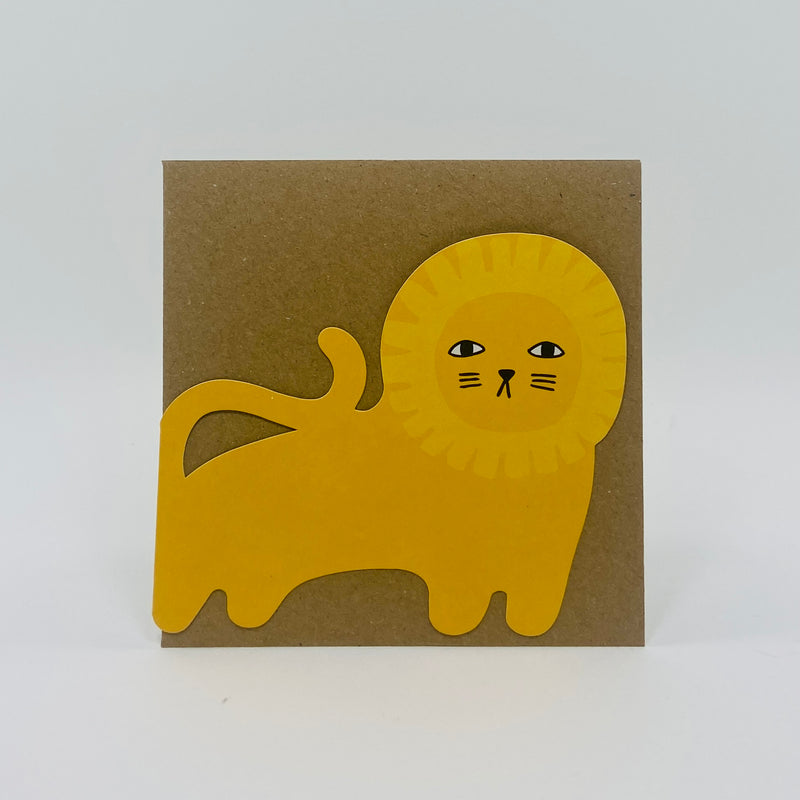 Richie Lion Cut-Out Card - Donna Wilson