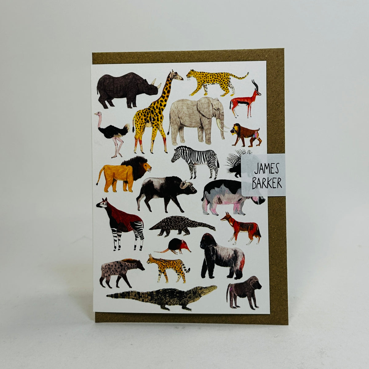 Safari Animals - James Barker Card