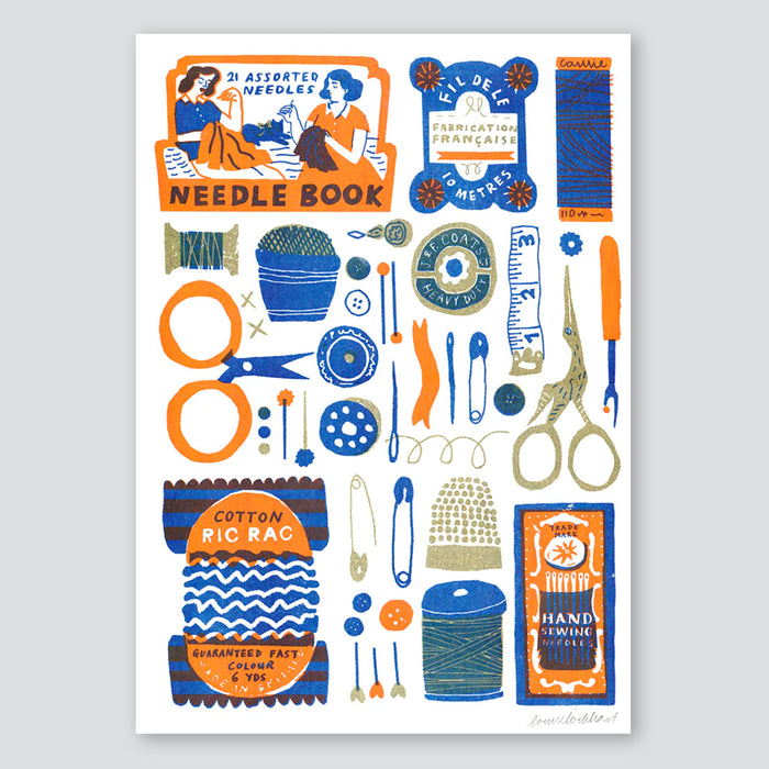 Sewing Collection A3 Print - The Printed Peanut