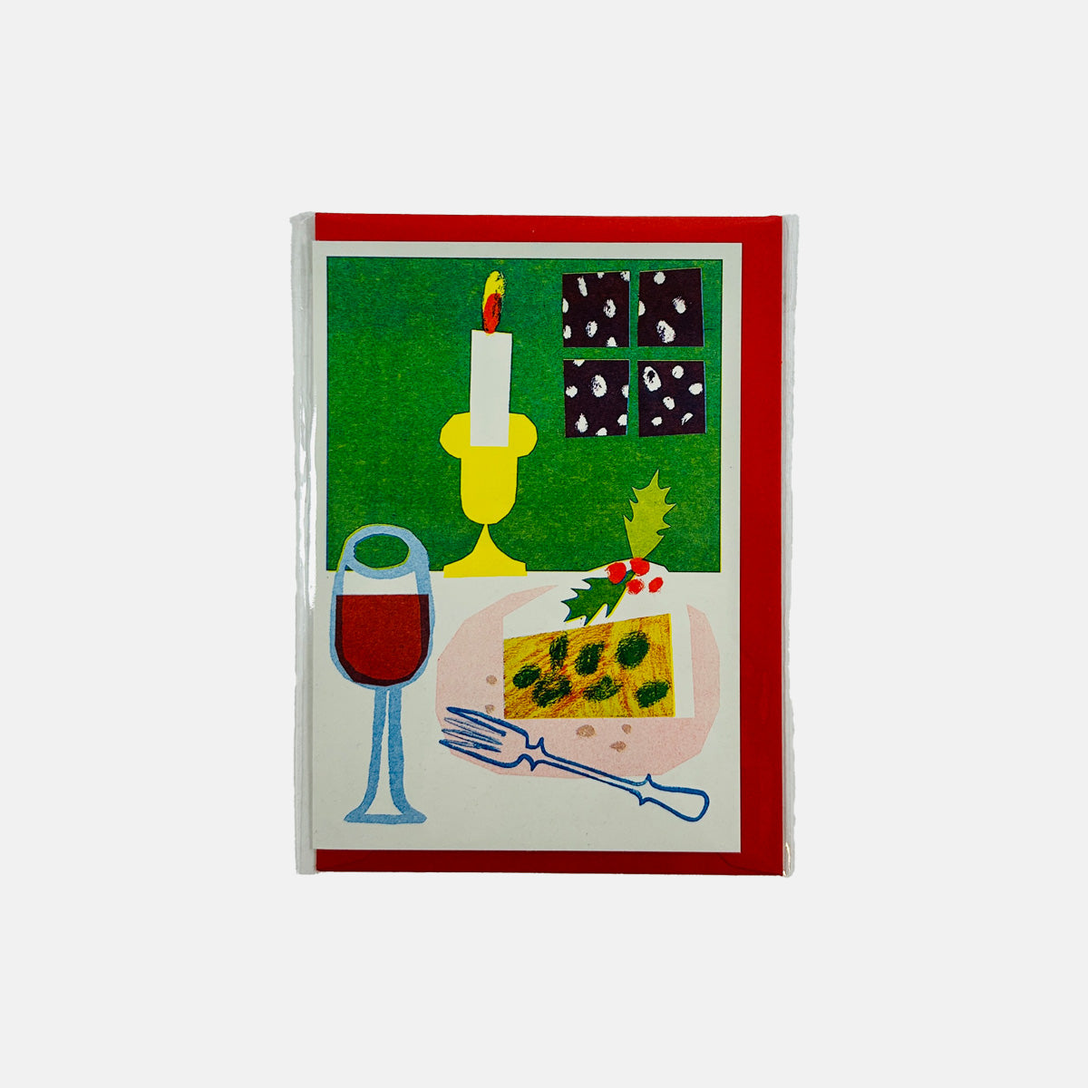 Sherry And Christmas Cake - Lizzie Lomax Christmas Card