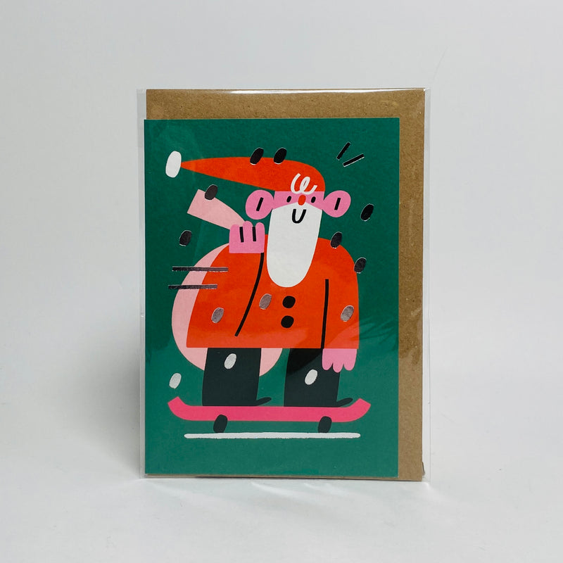 Skateboarding Santa - Rumble Cards