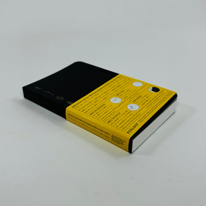 Stalogy 365 Days Notebook (A6) Slim - Black