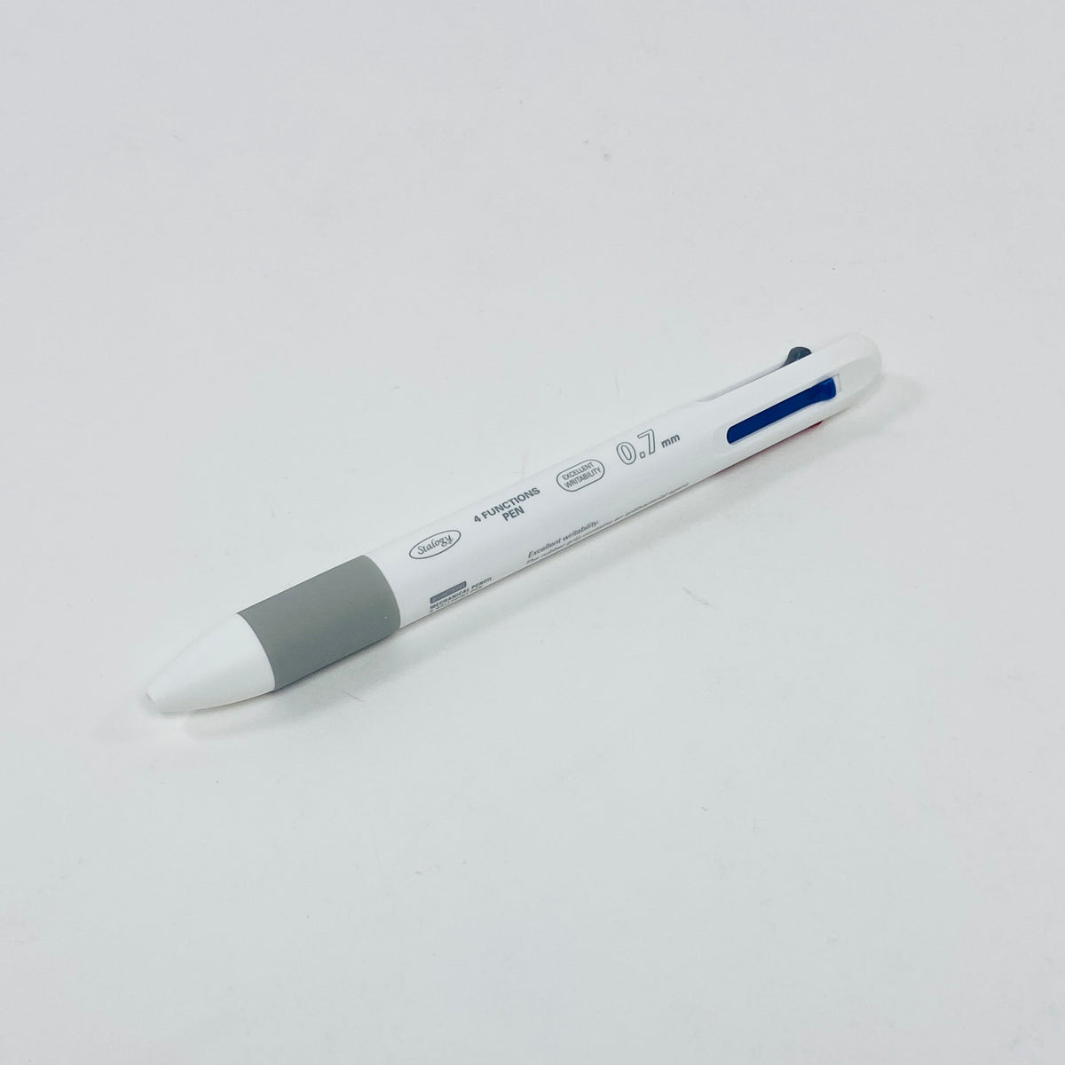 Stalogy 4 Functions Pen 0.7mm White