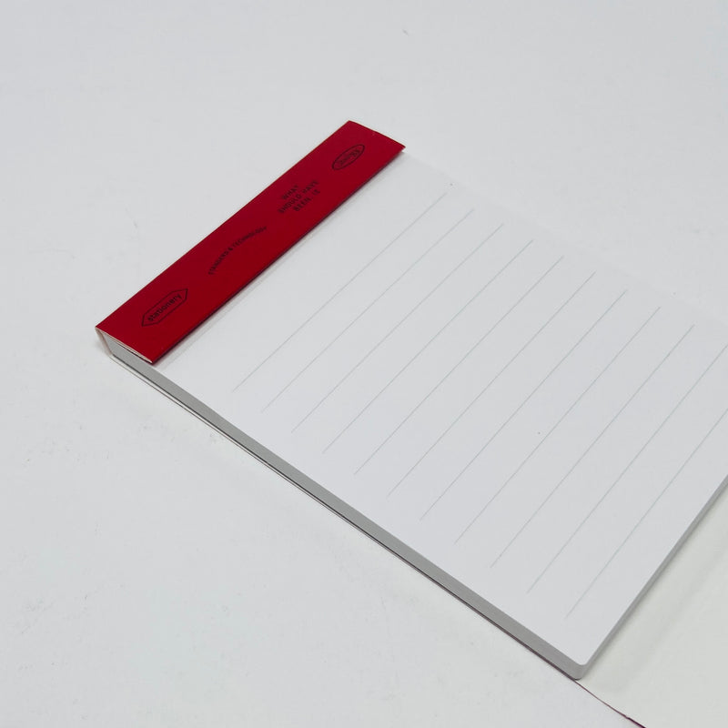 Stalogy Editor’s Memo Pad - Red (Lined)