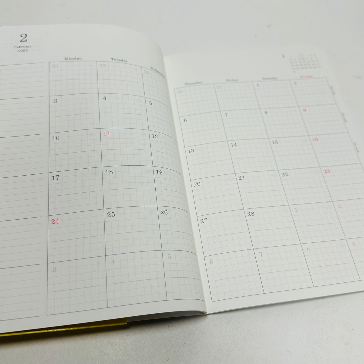 Stalogy Slim Monthly Diary (A5) - Black