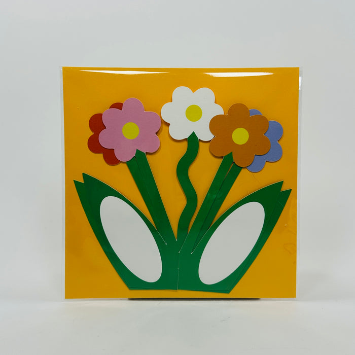 Standing 3D Daisy Multi Coloured - Kitty Kenda Card