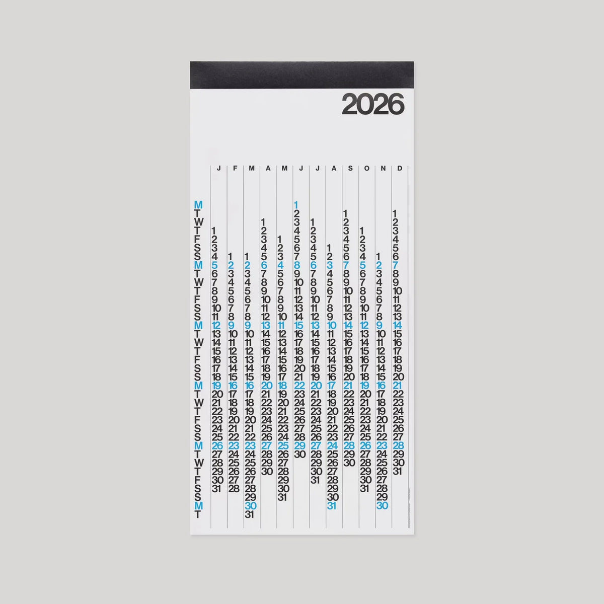 Stendig V Calendar 2026 - White