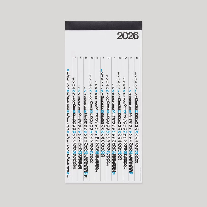 Stendig V Calendar 2026 - White