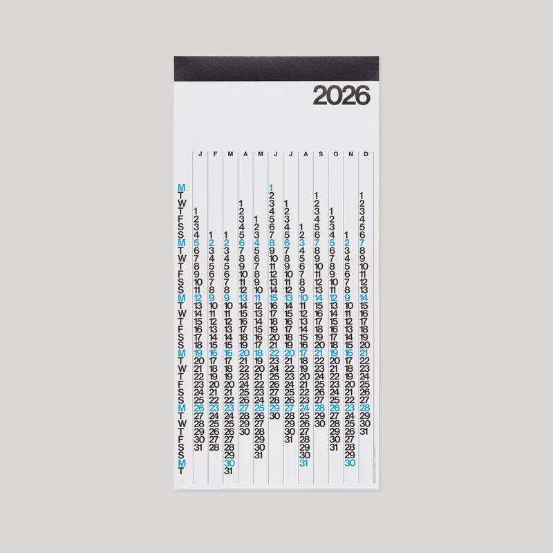Stendig V Calendar 2026 - White