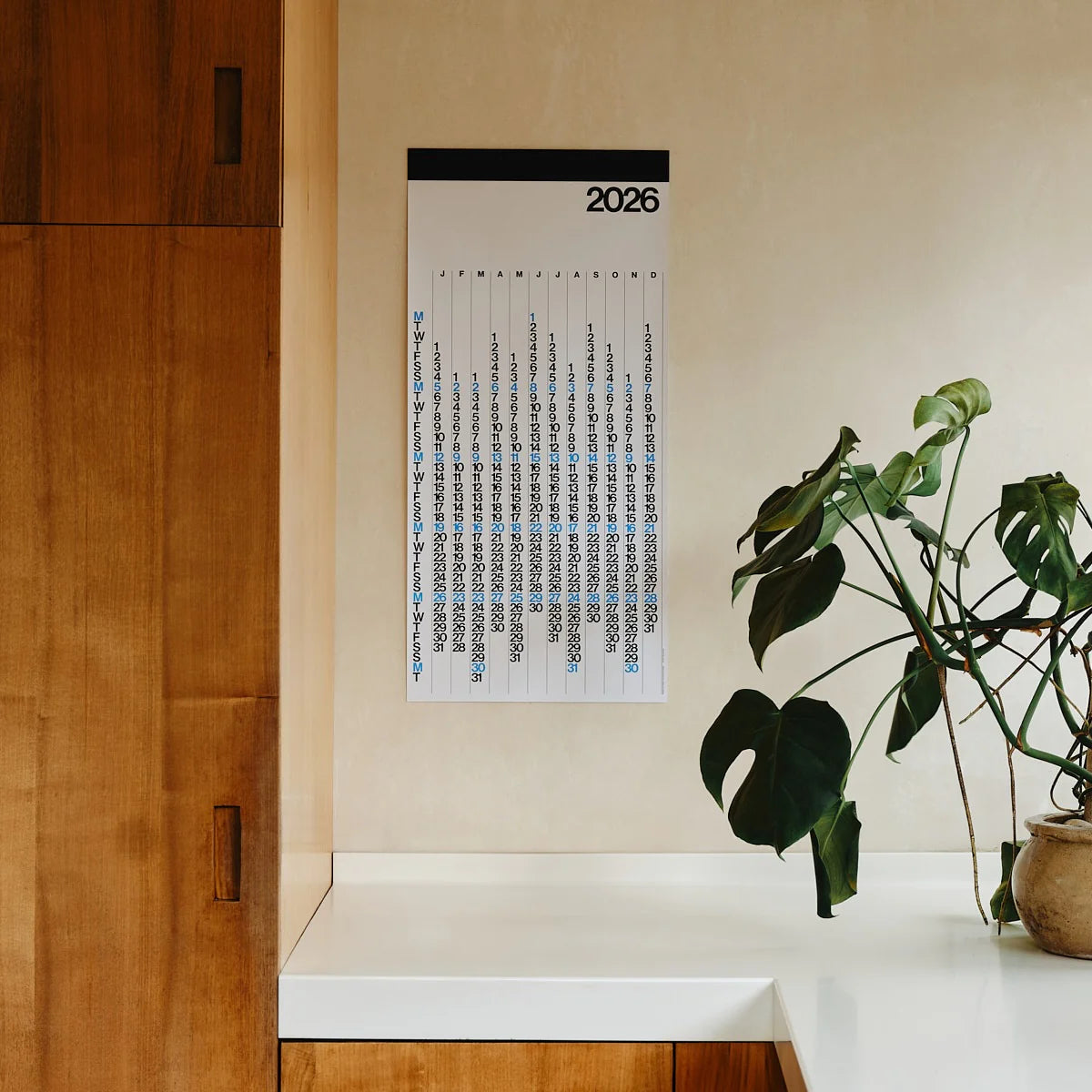 Stendig V Calendar 2026 - White