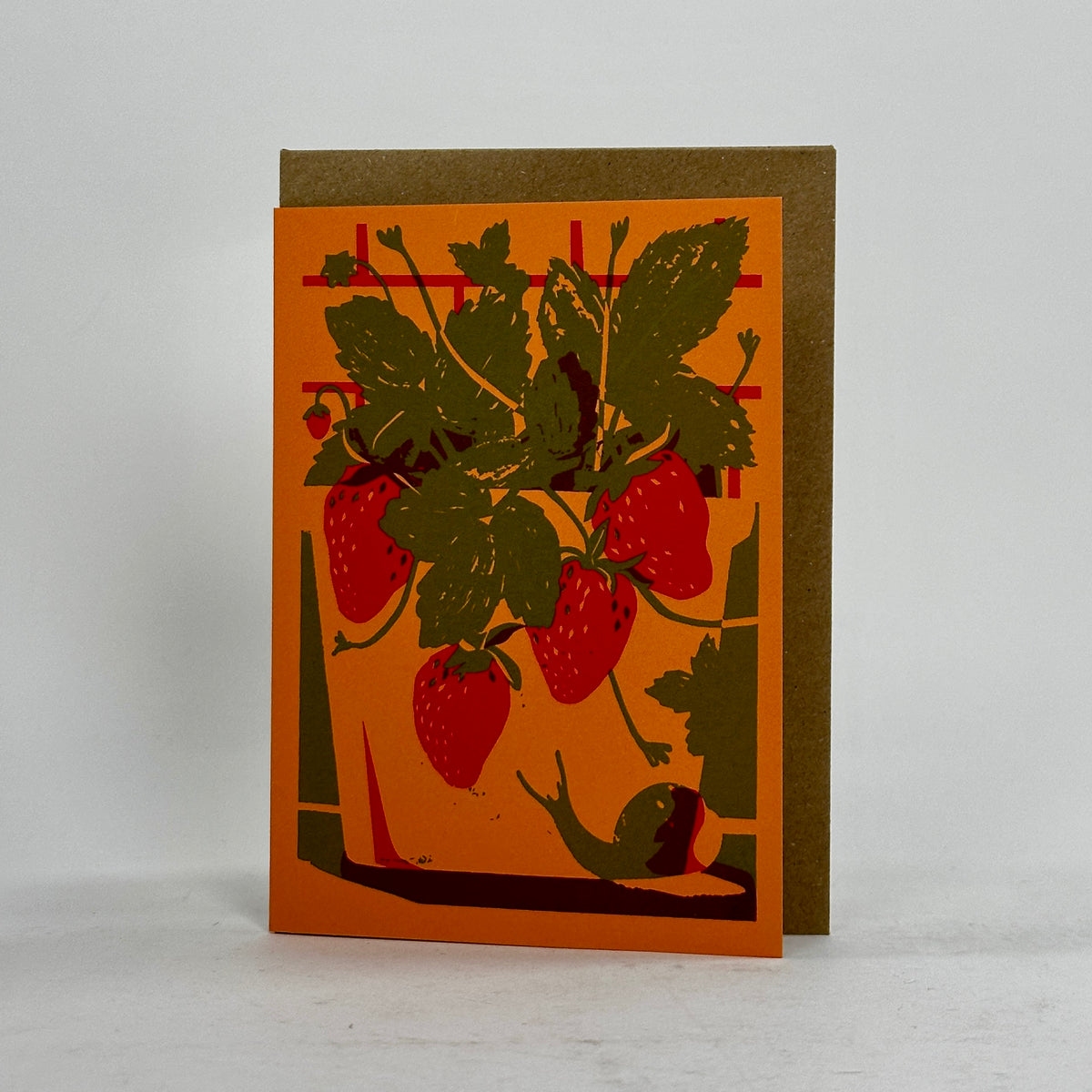 Strawberries - Pirrip Press Card