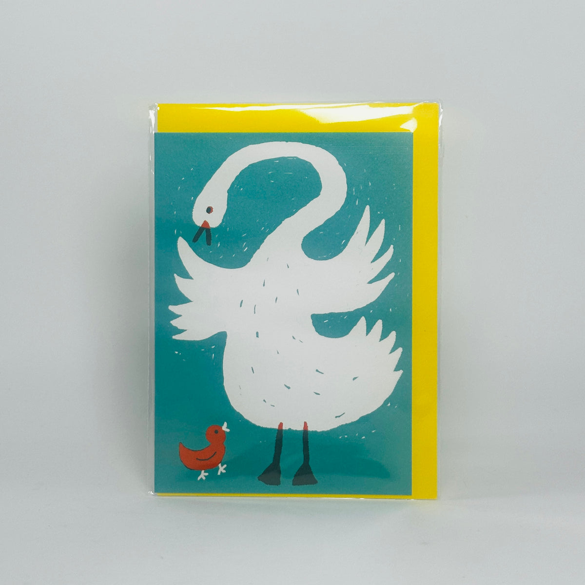 Swan and Cygnet - The Printed Peanut Card