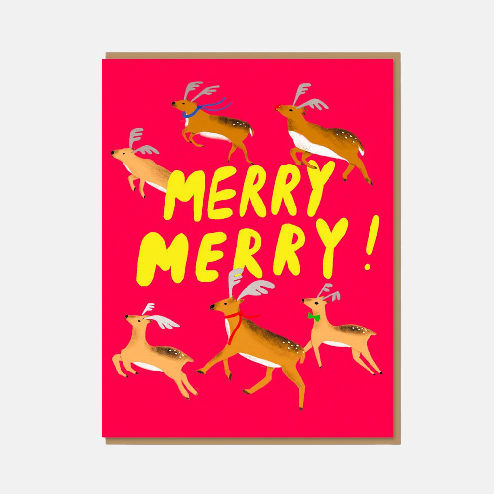 Team Rudolph - 1973 x Carolyn Suzuki Christmas Card