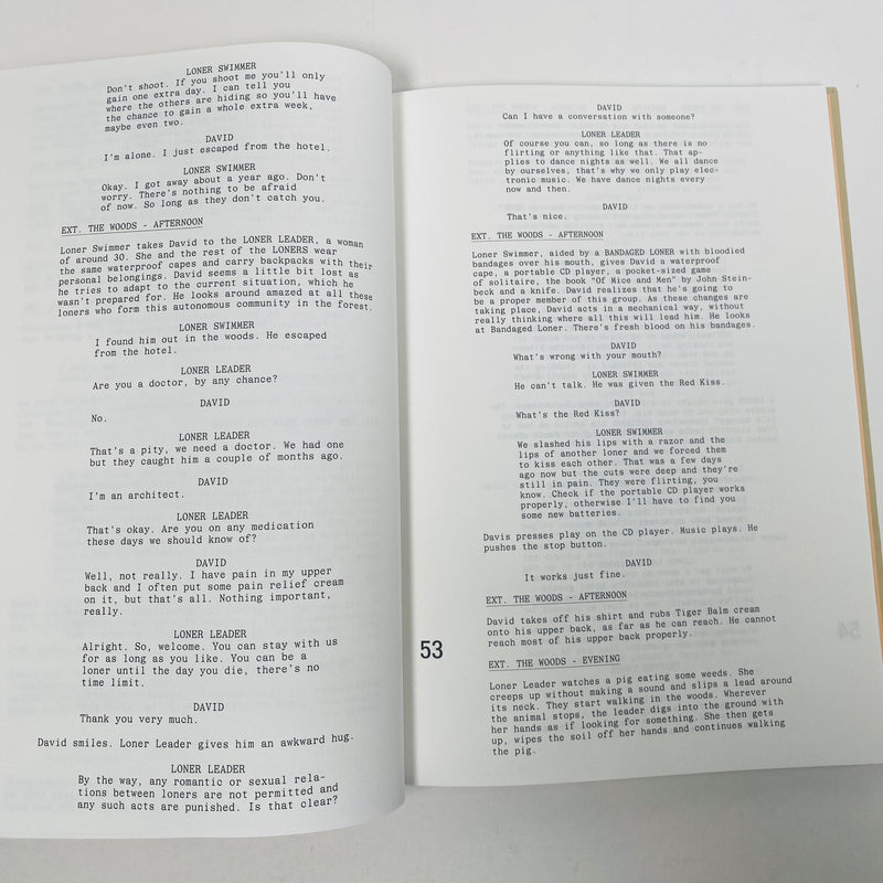 The Lobster Screenplay Book