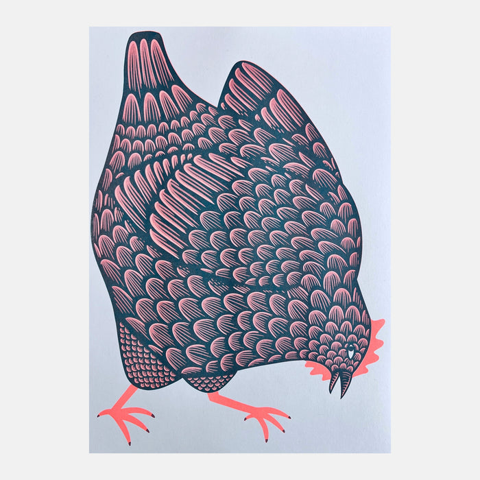 The Plot Chickens A3 Print - Strangford