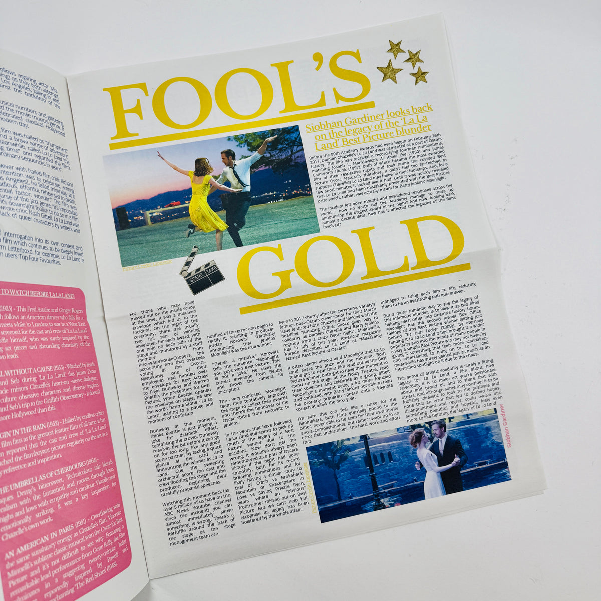The Sunday Cinema Gazette - Heres To The Fools Who Dream