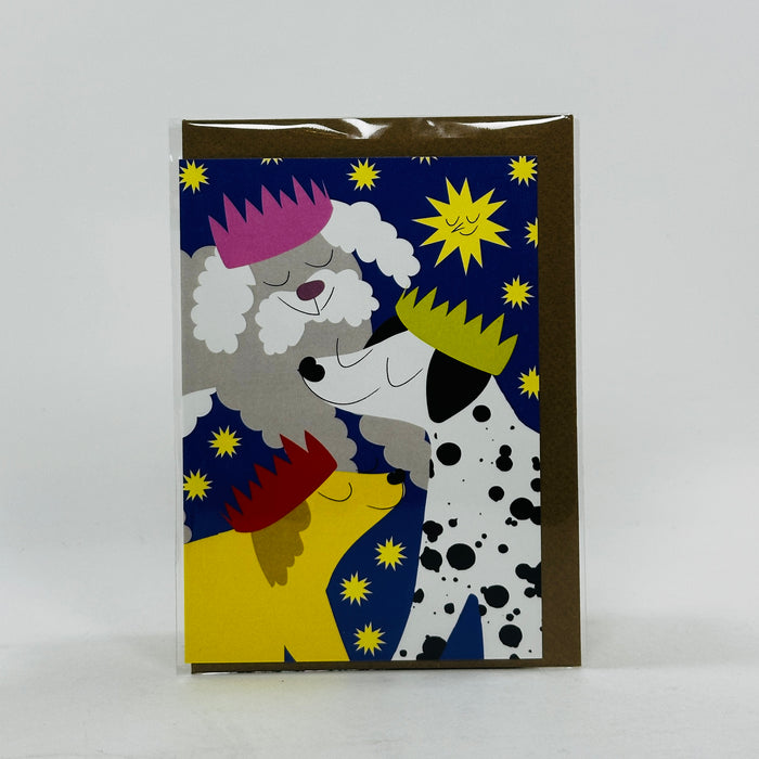 Three Wise Dogs - Lottie Hall Studio Card