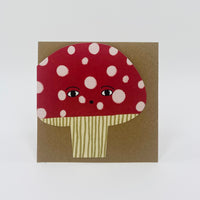 Toadie Toadstool Cut-Out Card - Donna Wilson