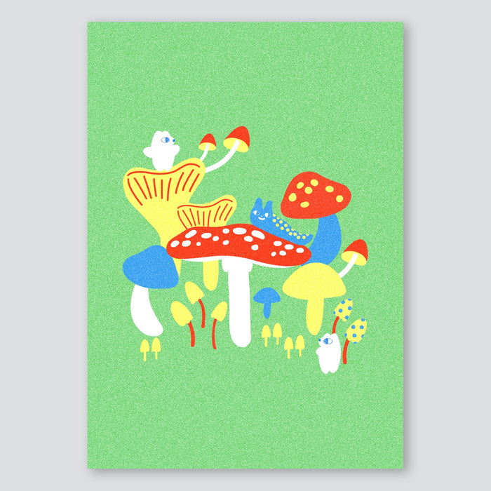 Toadstool A3 Print - Beth Mazuryk