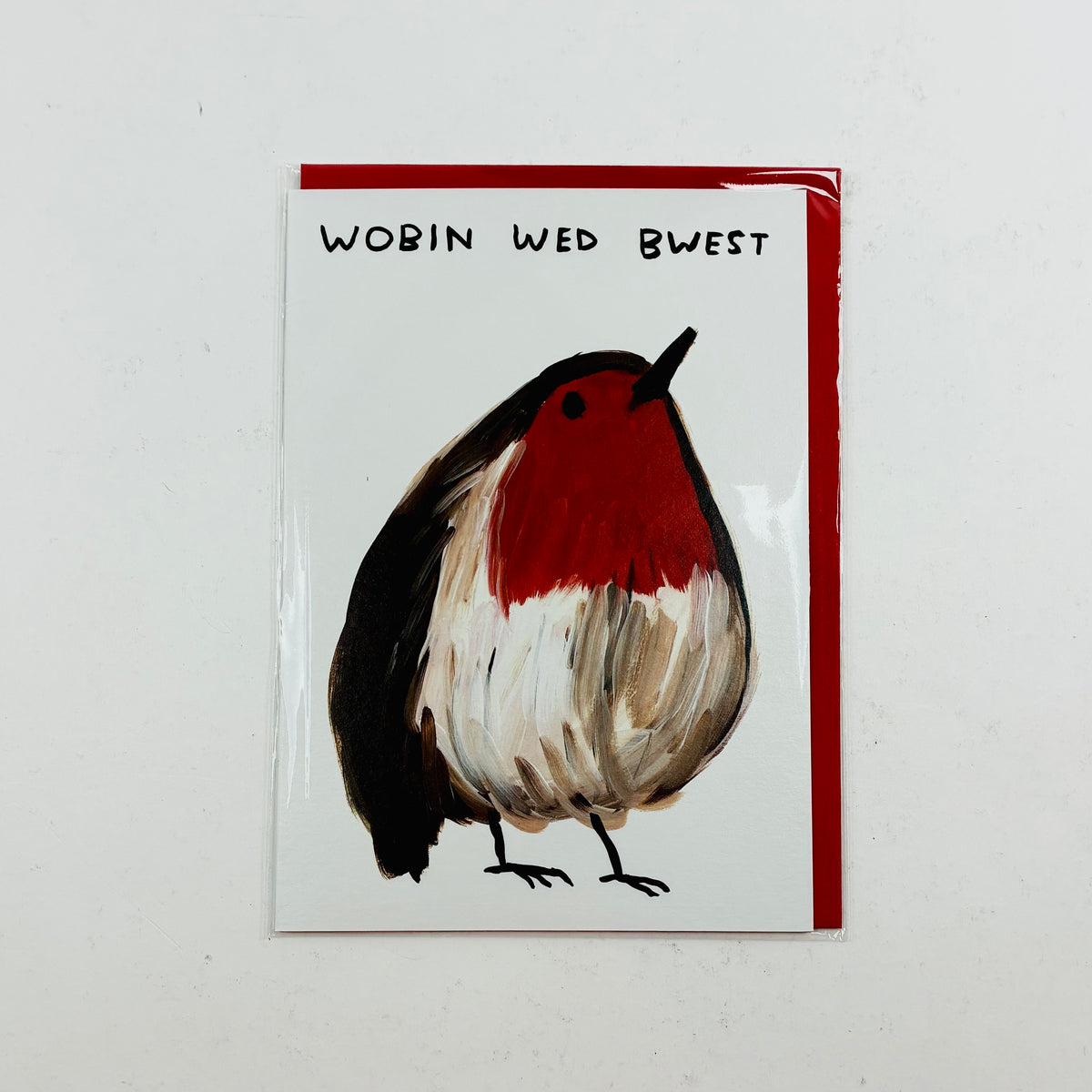 Wobin Wed Bwest - David Shrigley Christmas Card
